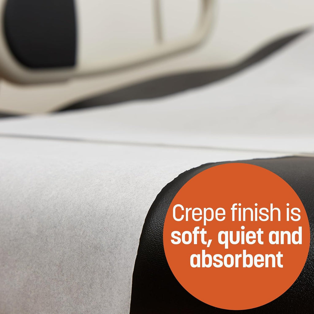 Medical Exam Table Paper, Crepe Table Paper, 18 inches X 125 feet, Case of 12 Rolls, Ideal for Doctor Offices