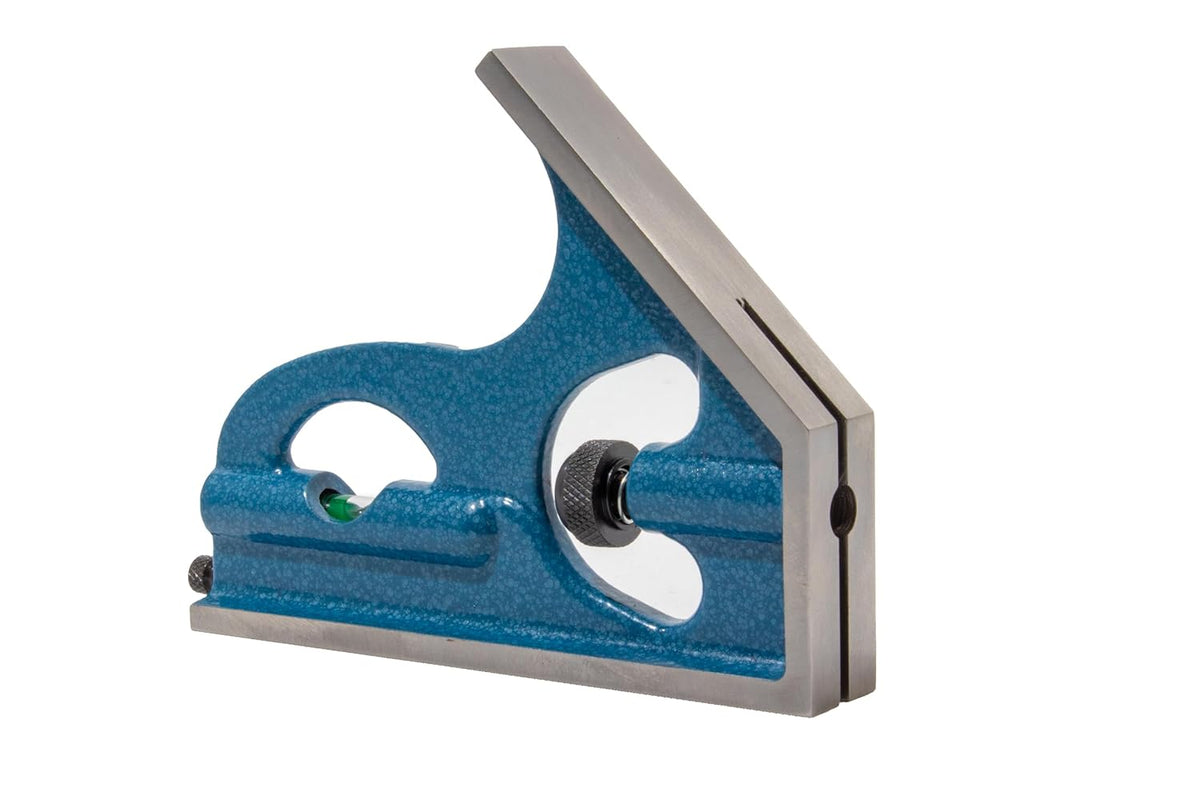 PEC Tools 6" Combination Square, 4R, Cast Iron Head, Made in USA