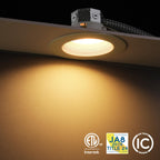 8-Pack 5CCT 6 Inch LED Recessed Light Canless, White