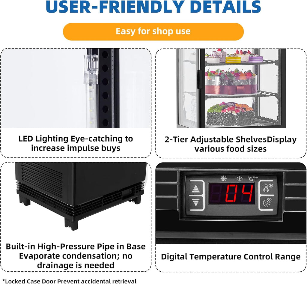 2.1 Cu.Ft. Commercial Bakery Display Refrigerator