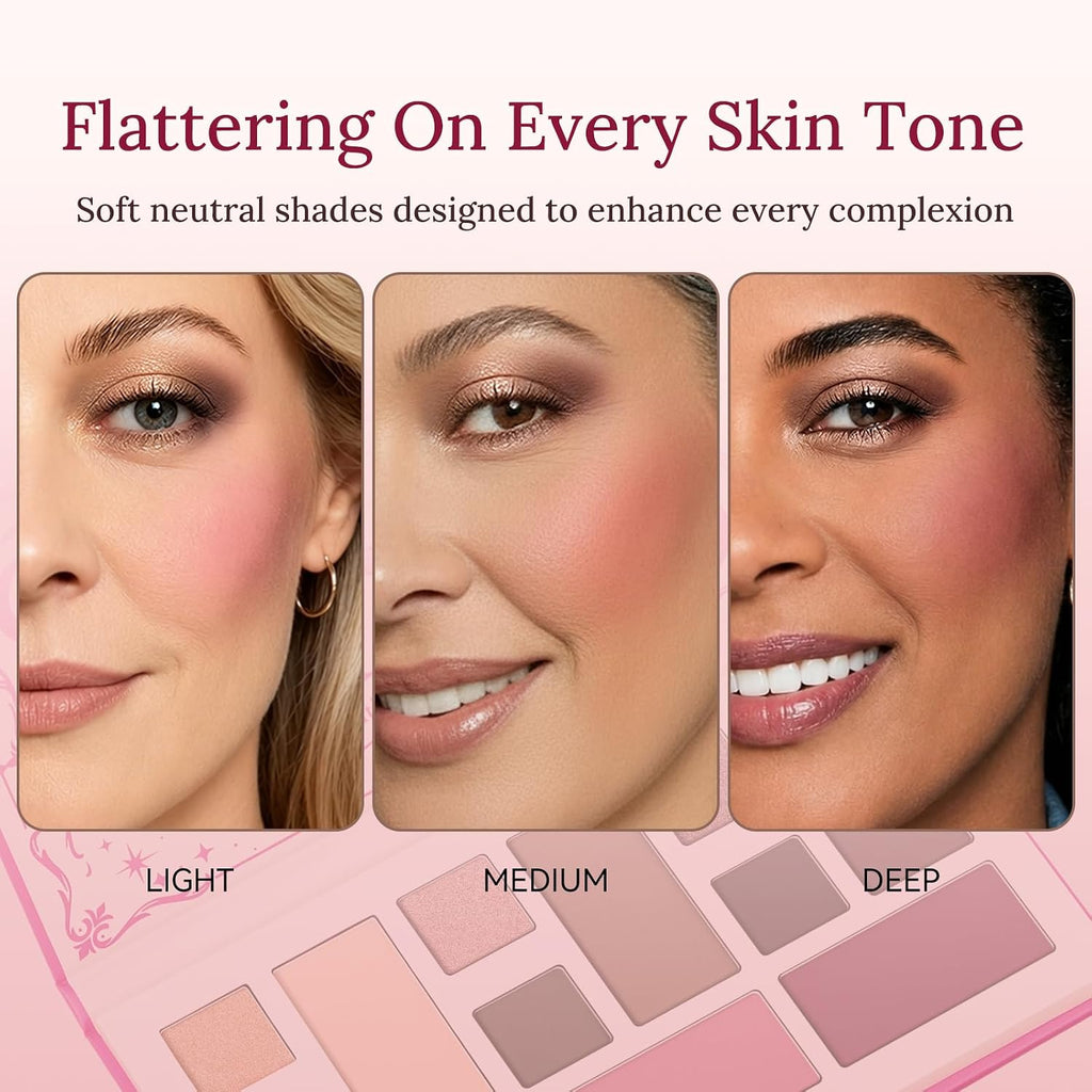 UCANBE Essential Face Palette, Eyeshadow & Contour & Blush & Brightening