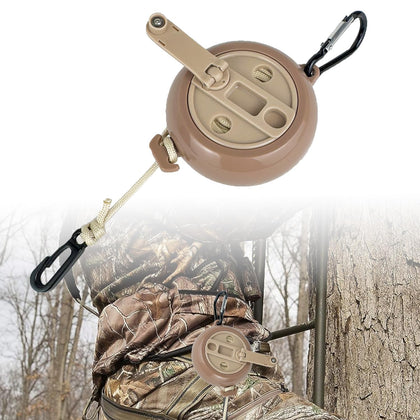 Retractable Bow Hoist Bow Pull Up Rope 33ft Bow Archery Hunting Gear Backpack Hoist Deer Hunting Equipment Saddle