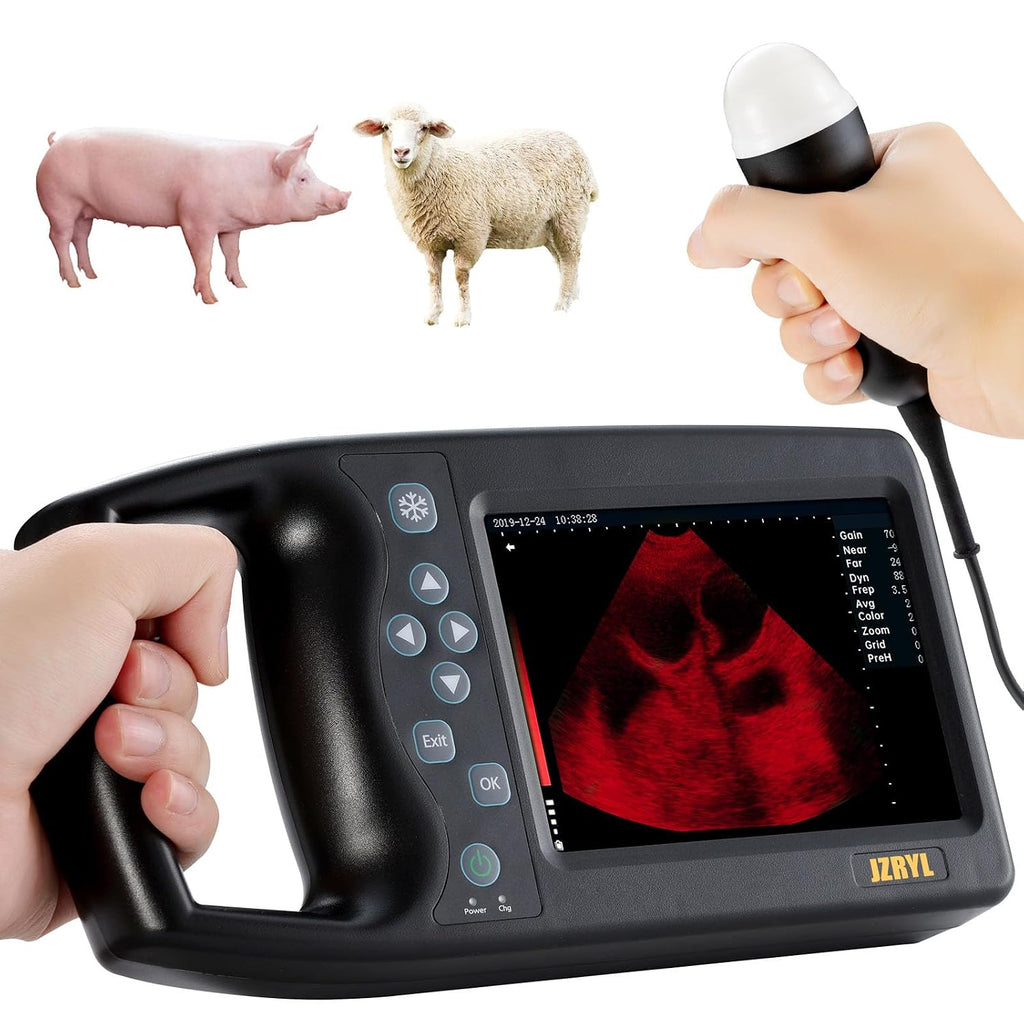 J1 Vet Ultrasound Machine Portable Veterinary Handheld Scanner B-Ultra Sound with 3.5MHz Probe for Pregnancy