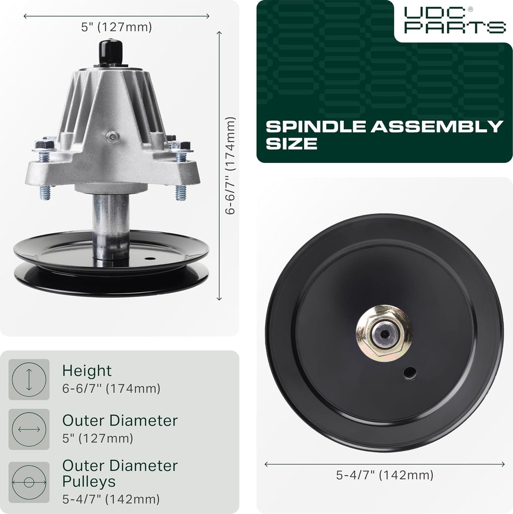 UDC Parts 918-06991 Spindle Assembly Replacement for Troy Bilt 42 Inch Deck