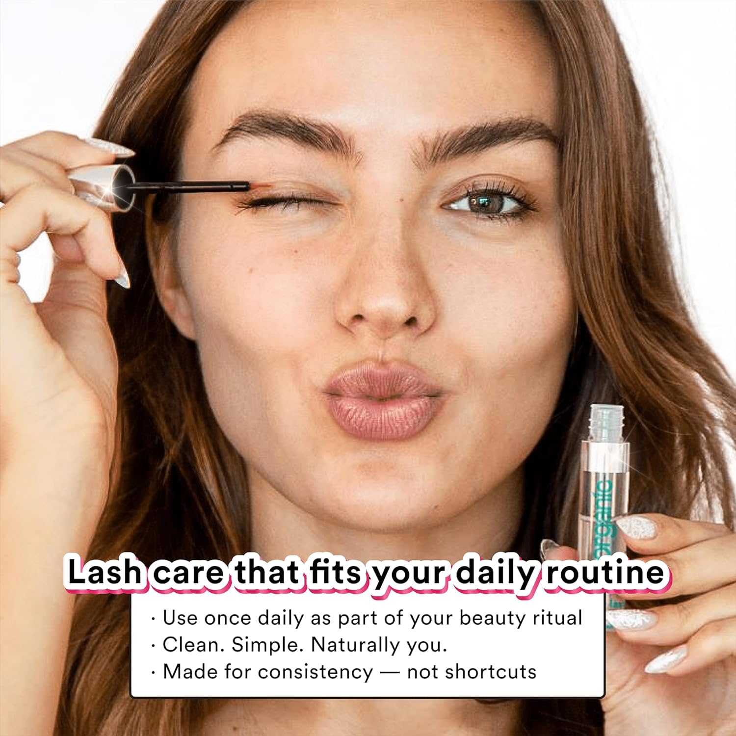 Eyelash Growth Serum, Prostaglandin-Free Lash Serum for Longer Lashes | Swiss Apple Stem Cells, Vegan, Hormone-Free