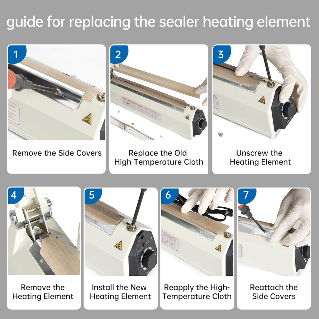 Impulse Sealer Heat Wire Element Strip - 20in Sealing Replacement Heating Wires for Sealing Machines (Sealing width :