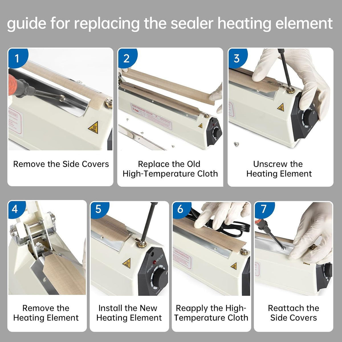 Impulse Sealer Heat Wire Element Strip - 20in Sealing Replacement Heating Wires for Sealing Machines (Sealing width :