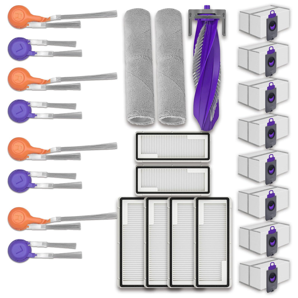 Domayllay 25 Piece Full Maintenance Kit for Narwal Flow Robot Vacuum