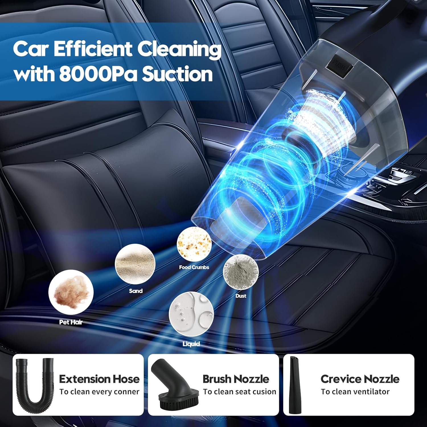 45Pcs Car Detailing Kit, Car Detailing Brush Set, Car Wash Cleaning Kit, Car Detailing Brushes, Professional Car Care