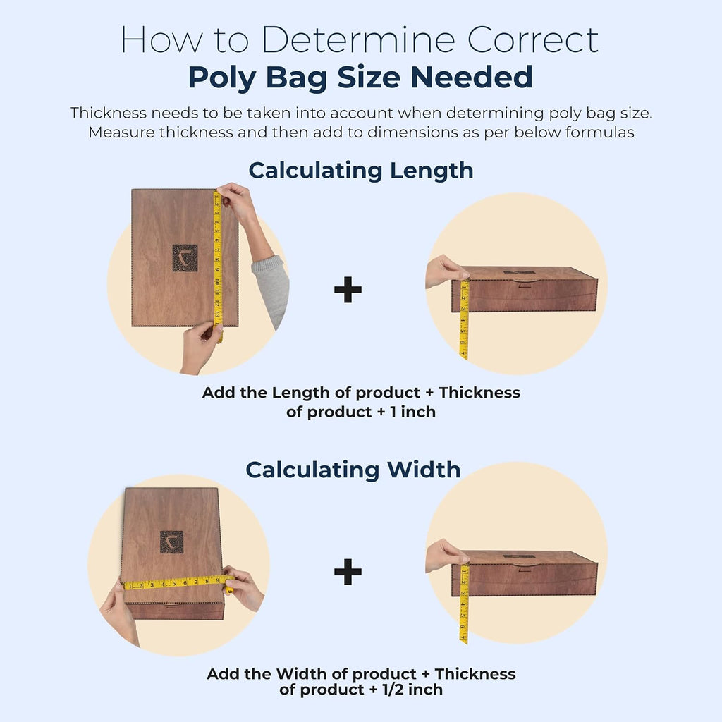Poly Bags Suffocation Warning 400 Combo Pack 6x9 8x10 9x12 11x14 Resealable