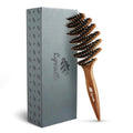 Wet Natural Boar Bristle Hair Brush for Fine Hair - A Great Gift | Smoothing Vented Detangling, Hair Texture, Gentle