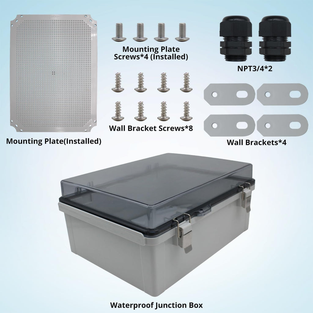 MAKERELE Extra Large Outdoor Electrical Enclosure Boxes Waterproof