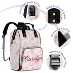 Custom Diaper Bag with Name Personalized Mommy Backpack