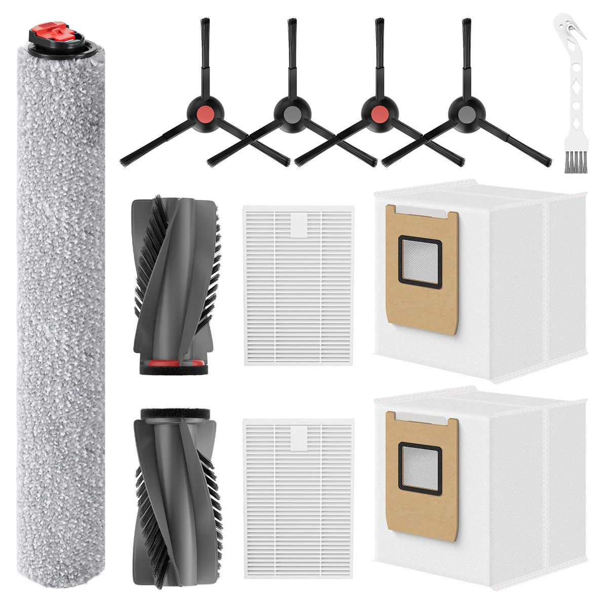 Leemone C28 Replacement Parts Kit for eufy C28 Omni Robot Vacuum, 12 Pack
