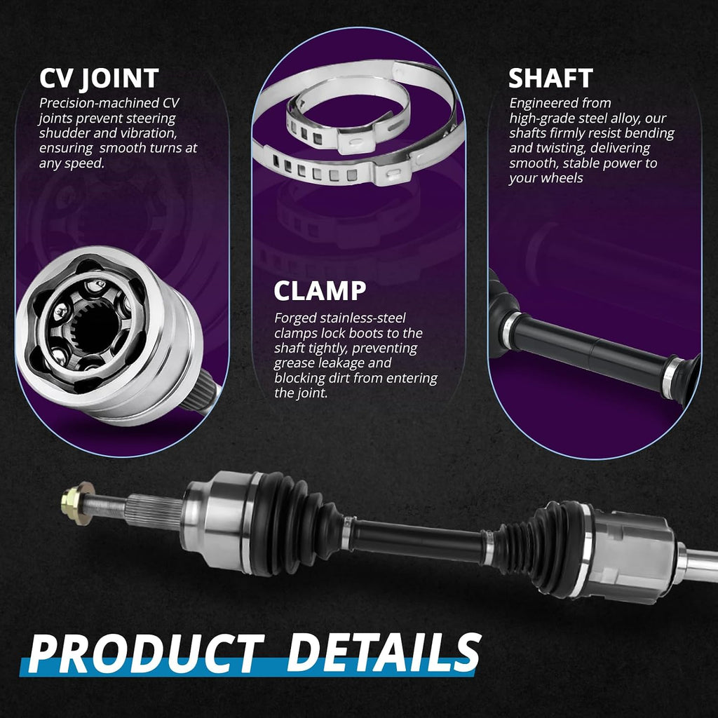 Front CV Axles Compatible with 2011-2021 Jeep Grand Cherokee