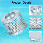Carbon Steel Round Hole Suction Strainer Filter for Water Pumps - 3 inch