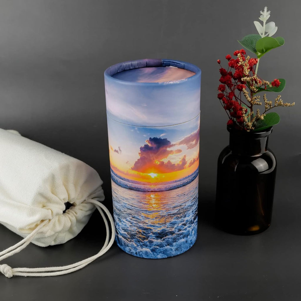 Set of 2 Biodegradable Scattering Tube Urn for Human & Pet Ashes