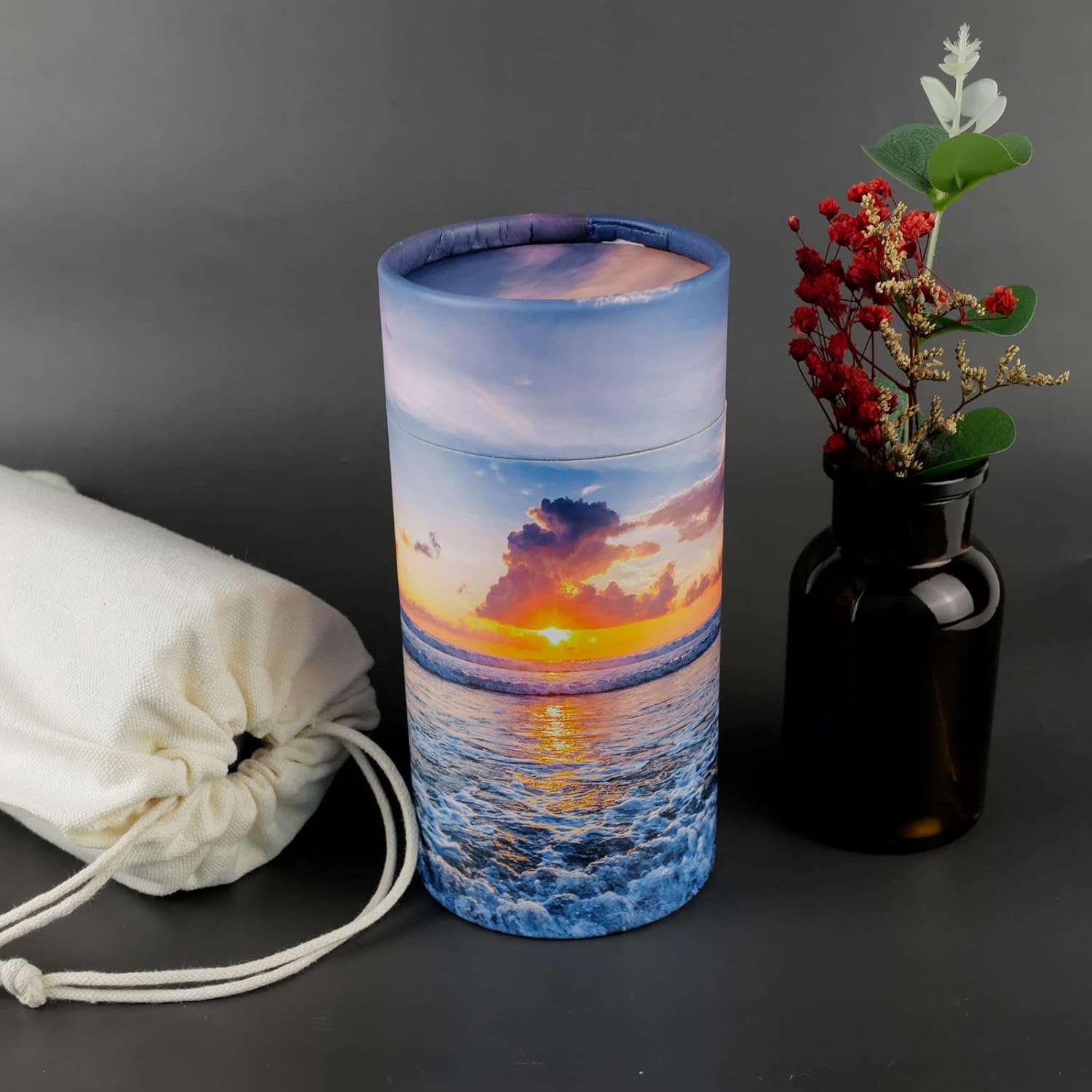 Set of 2 Biodegradable Scattering Tube Urn for Human & Pet Ashes