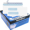 500 Count #10 Double Window Envelopes 4-1/8x9-1/2" Self Seal Security Envelopes for QuickBooks Invoices, Business