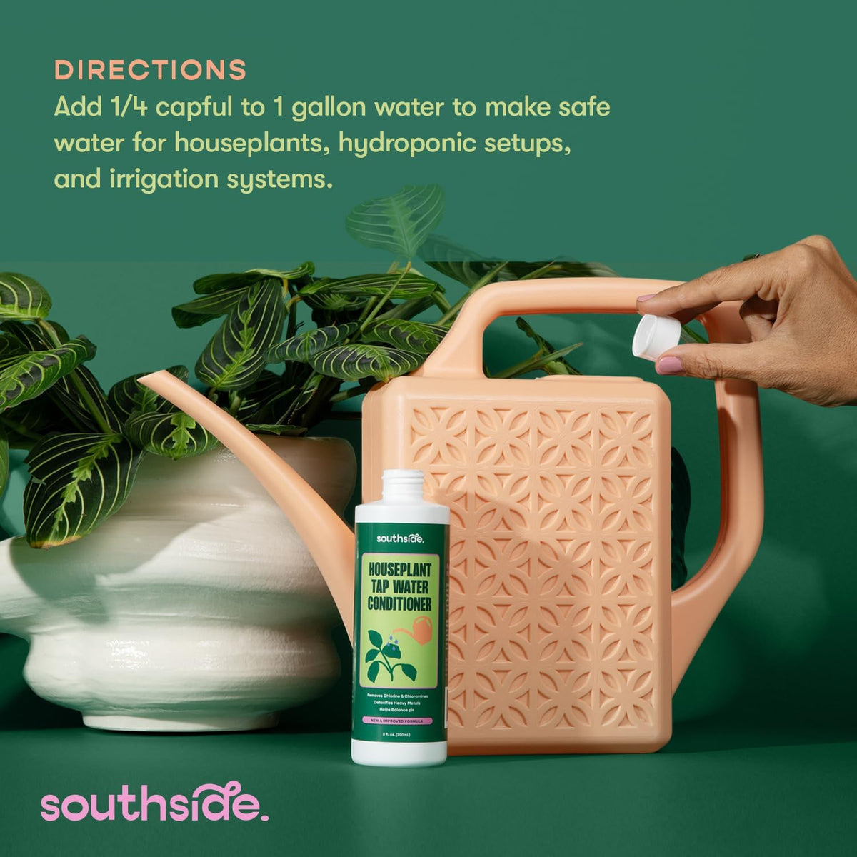 Tap Water Conditioner for Houseplants & Hydroponics - Remove Chlorine, Chloramines & Heavy Metals, Buffers pH - 8 Oz