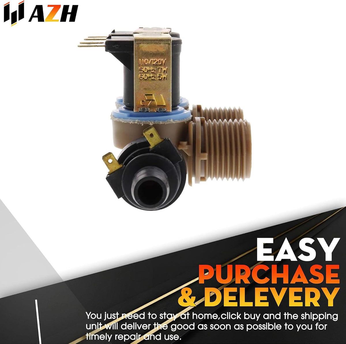Water Inlet Valve Replacement For Maytag MVWC300VW0 MVWC400VW0 MVWC500VW0 MVWC700VJ0 MVWC700VW0, Crosley CAWS966RQ0 CAWS966RQ1, Estate ETW4300TQ0 ETW4400TQ1 ETW4450TQ0, Magic Chef HTW4300TQ0 Washer