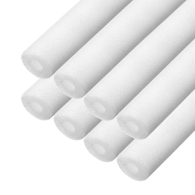 8pcs Pipe Insulation Foam Tube Pipe Lagging 10mm(3/8 Inch) ID 30mm OD 3ft Freeze Protection for Copper Pipe, White