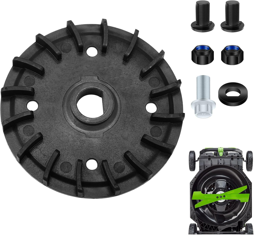 Lawn Mower Blade Part Kit Part/Fan, Bolts, Nuts and Washer Replacement Kit for Dual Blades Compatible with EGO Power+