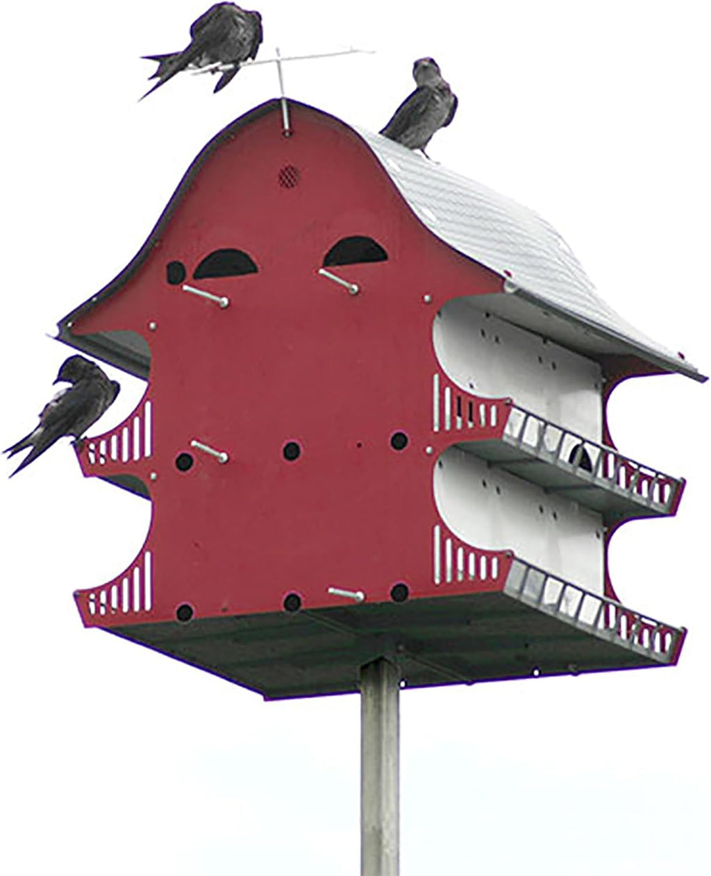 S&K Purple Martin House, 16-Room Birdhouse for Backyard Birding