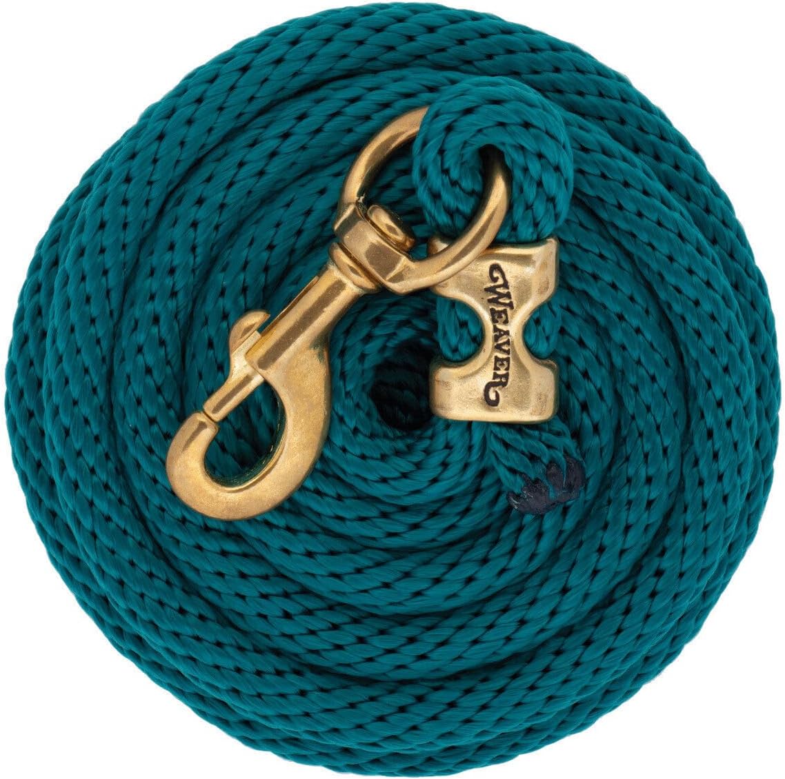 Poly Horse Lead Rope, 5/8 in x 10 ft, Brass 225 Snap