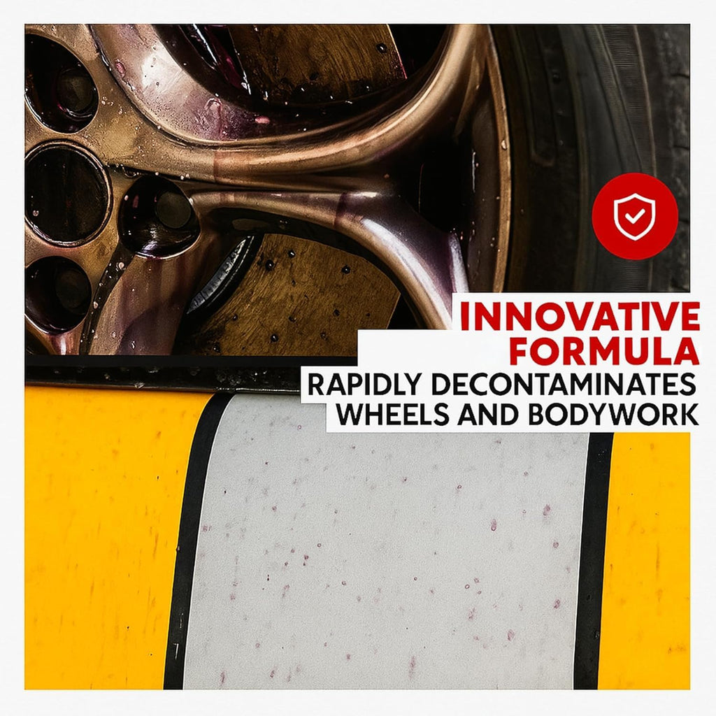 Fall Out Iron Remover | Color Change Decontaminant for Brake Dust and Iron Fallout | pH Balanced and Acid Free for