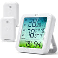 Refrigerator Thermometer with Alarm Freezer Thermometer with 2 Probes