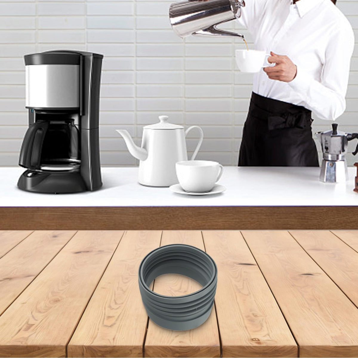 Silicone Bellow for Compatible for Fellow OPUS Coffee Grinder Efficient Extraction Precision Grinding Grey for hopper Accessory