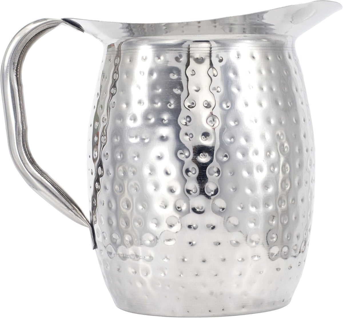 3 qt Stainless Steel Bell Pitcher, Hammered