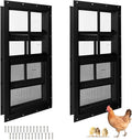 12" x 18" 2 Pack Shed Windows, Black