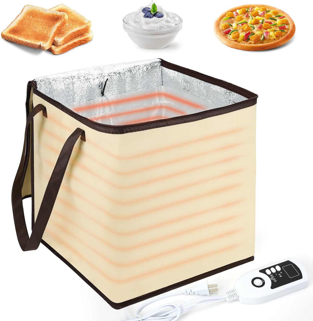 Dough Proofer with Heater, Bread Pizza Dough Proofing kit Temperature Control Proofing Accessories for Making Bread