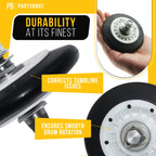 Dryer Rollers Kit for LG DLGX8001W (4-Pack)