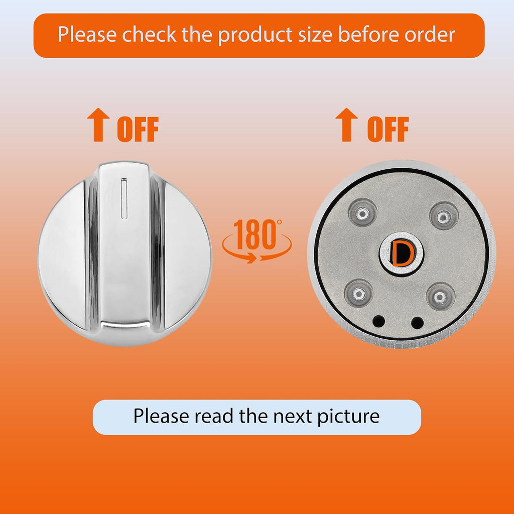 Sieri WFE745H0FS0 WEE745H0FS1 WFE770H0FZ2 Knob for Whirlpool Electric Stove