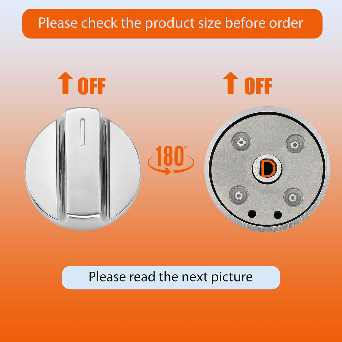 Sieri WFE745H0FS0 WEE745H0FS1 WFE770H0FZ2 Knob for Whirlpool Electric Stove