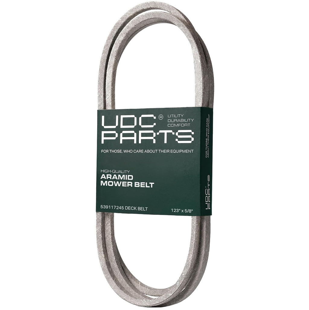 UDC Parts 539117245 Deck Belt Replacement for Husqvarna, 5/8" x 123"