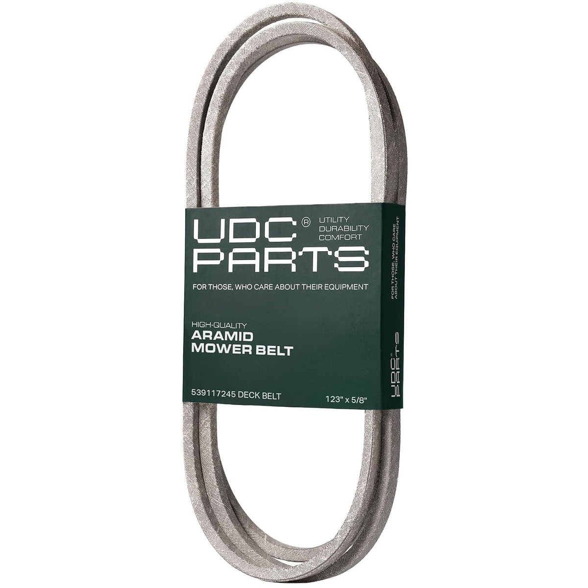 UDC Parts 539117245 Deck Belt Replacement for Husqvarna, 5/8" x 123"