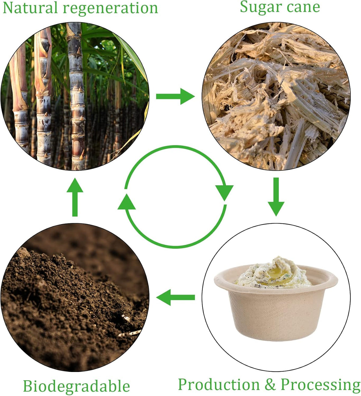 200 Pack 2 oz Natural Bagasse Fiber Cups with Lids, 2.3'' x 1.1''(H) x 1.6'' Paper Tasting Cups Disposable Sample
