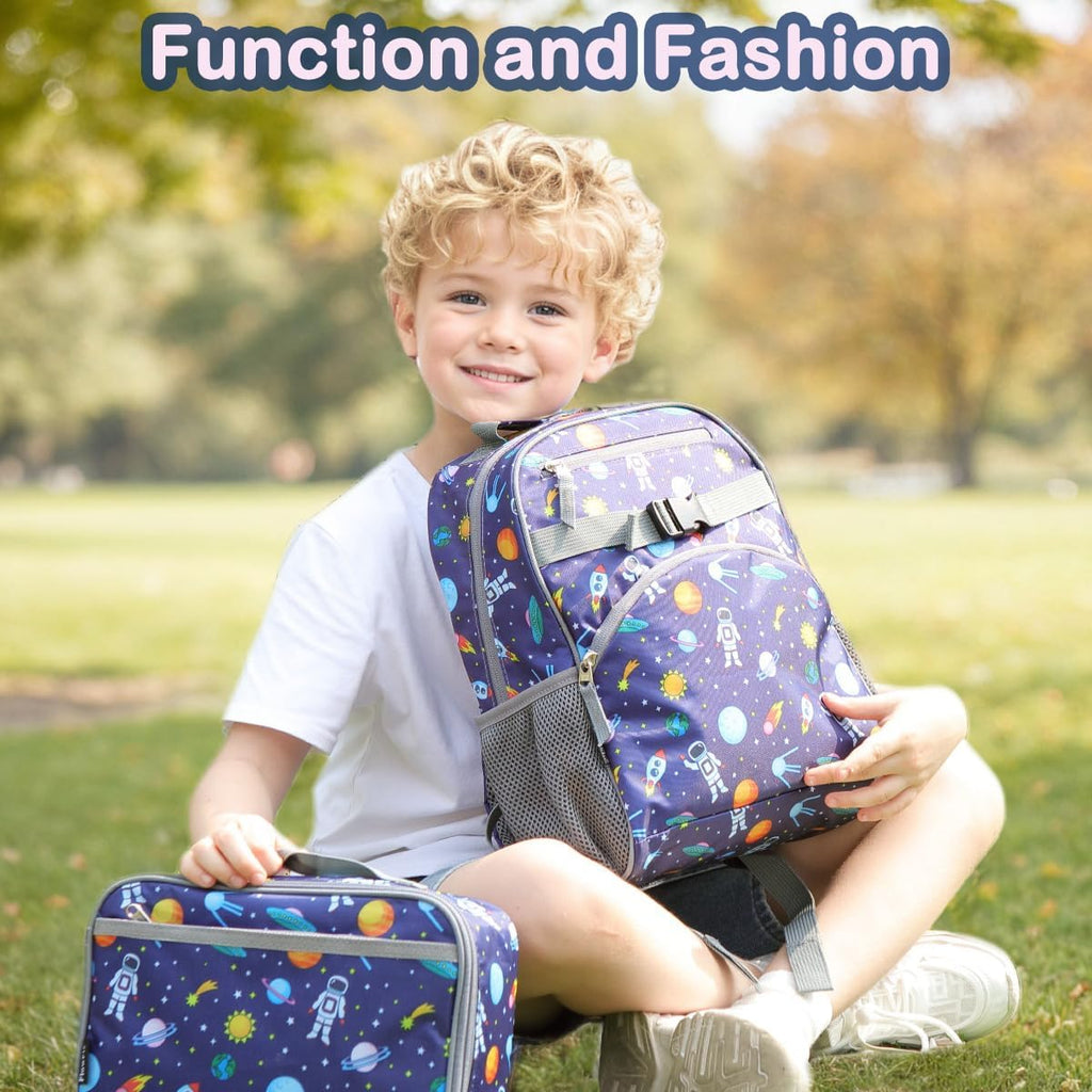 Kids Backpack for Toddler Boys Girls, Simple Lightweight Bookbag for Daycare Kindergarten Elementary School Travel