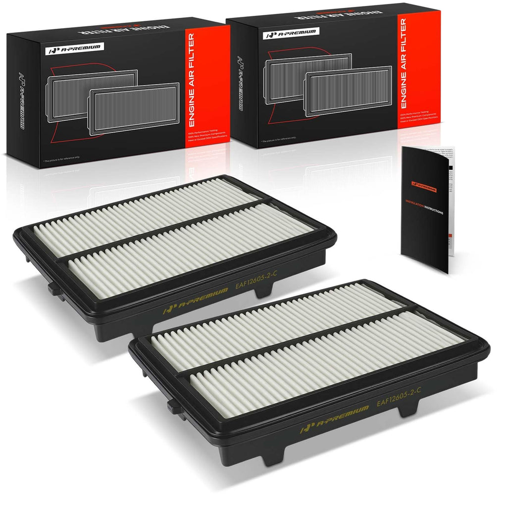 A-Premium 2-PC Engine Air Filter Compatible with Acura Model