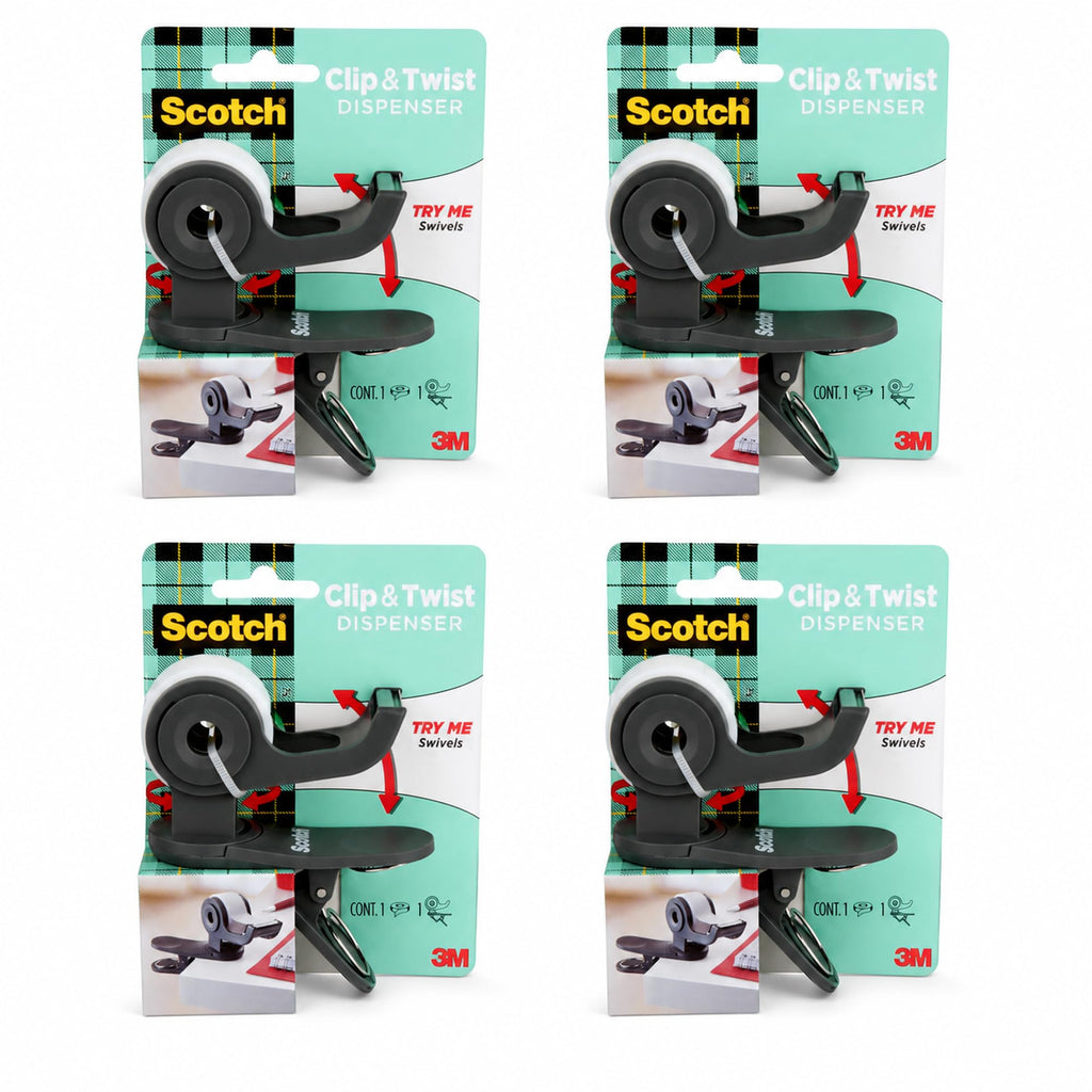 Desktop Tape Dispenser, 4 Dispensers