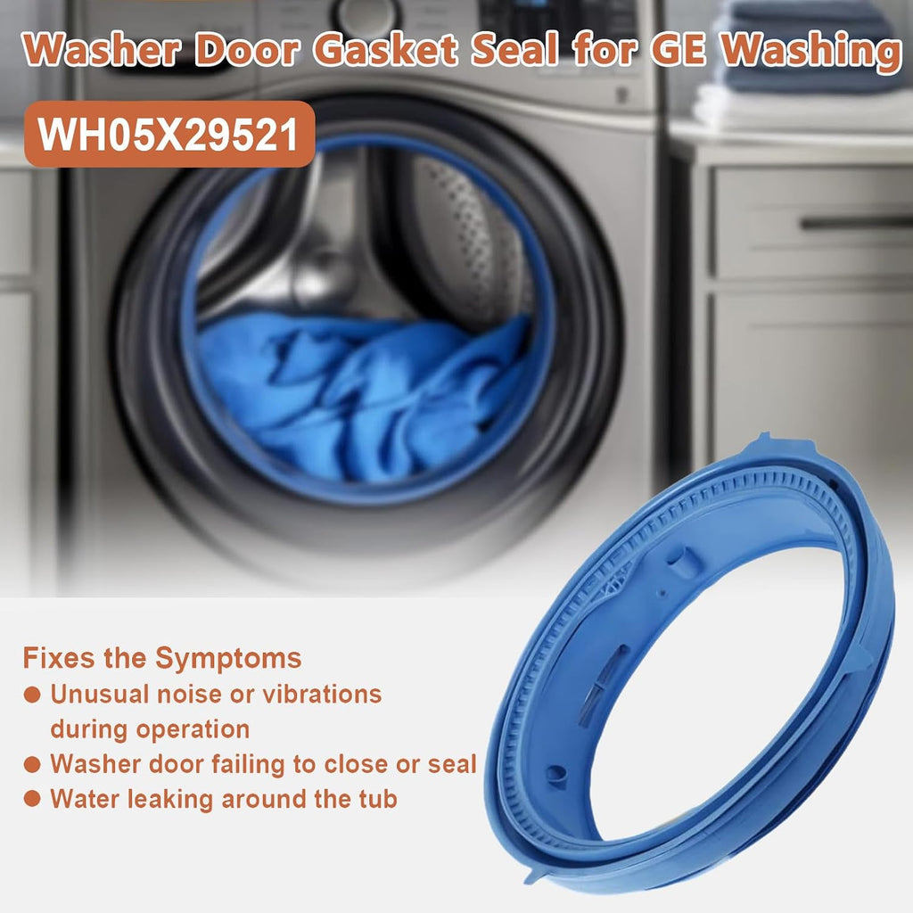 WH05X29521 Washer Door Gasket Seal Compatible with GE Washing Machine