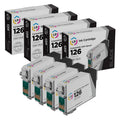 Products Remanufactured Ink Replacement for Epson 126 T126 (Black, 4-Pk)