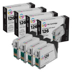 Products Remanufactured Ink Replacement for Epson 126 T126 (Black, 4-Pk)