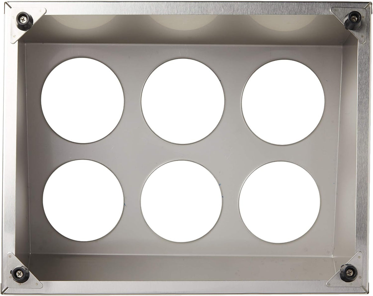 6 Hole Flatware Cylinder Holder, 2-Tier