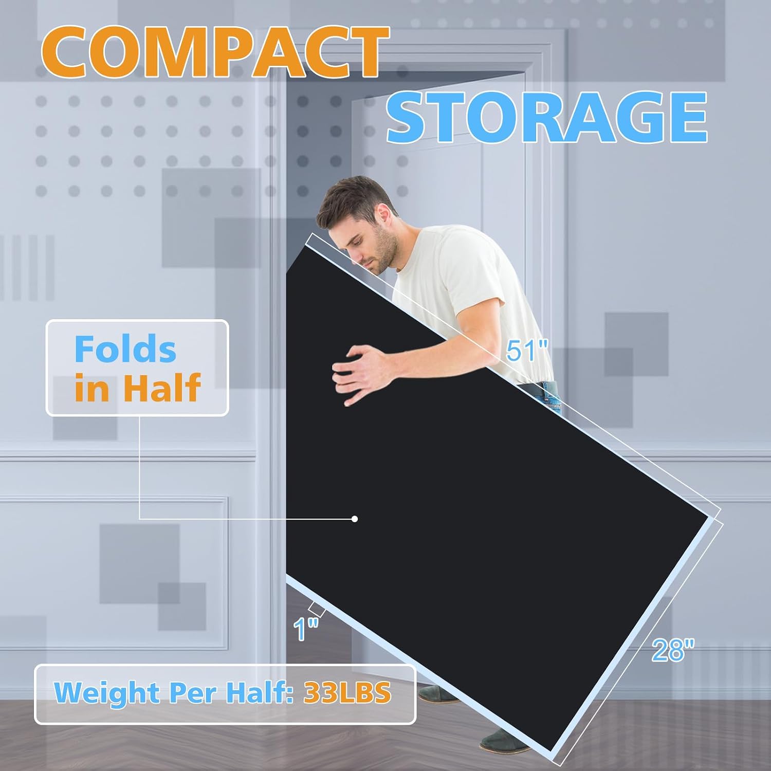 Ping Pong Table Top for Billiard Table, 7FT/8FT/8.5FT/9FT Foldable Table Tennis Table Topper for Pool Table, Indoor