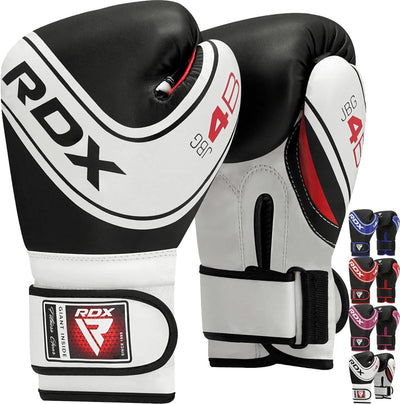 Kids Boxing Gloves, 6oz 4oz Junior Training Mitts, Maya Hide Leather Ventilated Palm, Muay Thai Sparring MMA